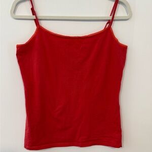 Ann Taylor coral Red Spaghetti Strap Camisole tank